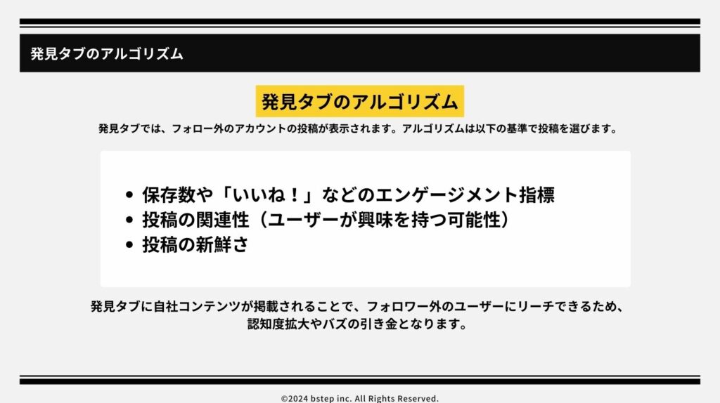 2. 発見タブのアルゴリズム